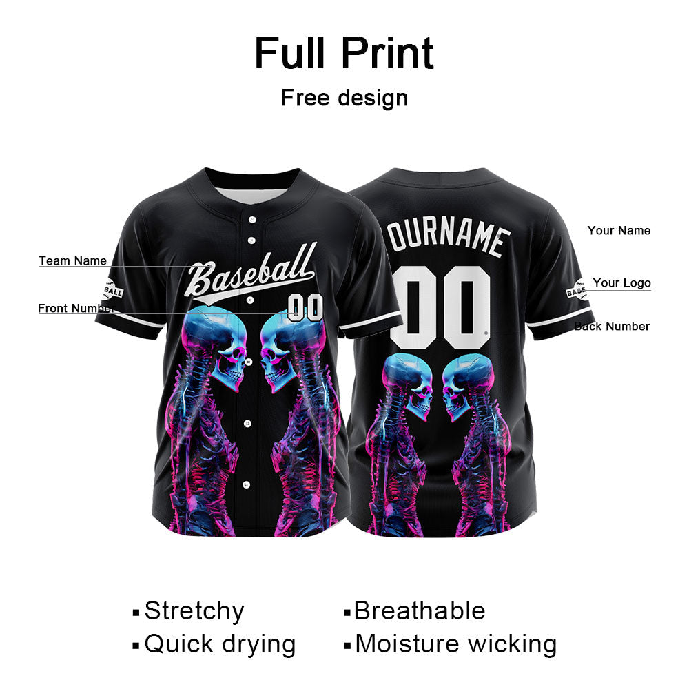 Camiseta de béisbol personalizada para hombres mujeres ni?os y jóvenes con bordados y estampados en color azul
