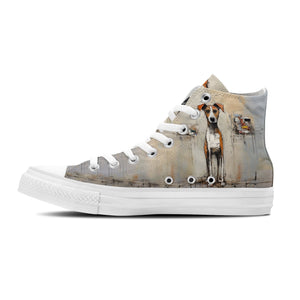 Resalta tu estilo con las zapatillas de lona de media caña para hombre y mujer Dog
