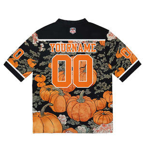 Camiseta de fútbol personalizada con nombre y número del equipo impresos y bordados-color negro