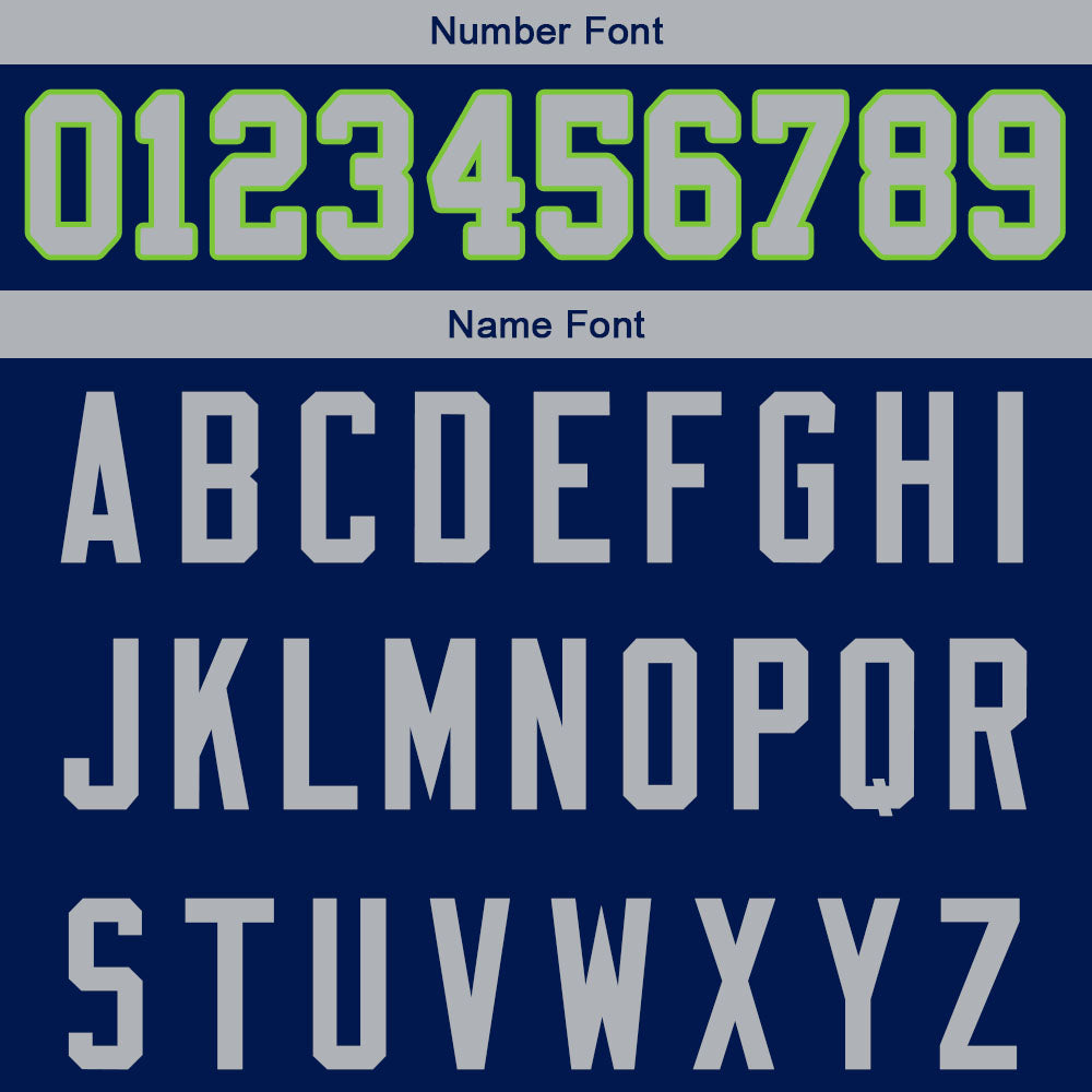custom authentic gradient fashion football jersey neon green-navy