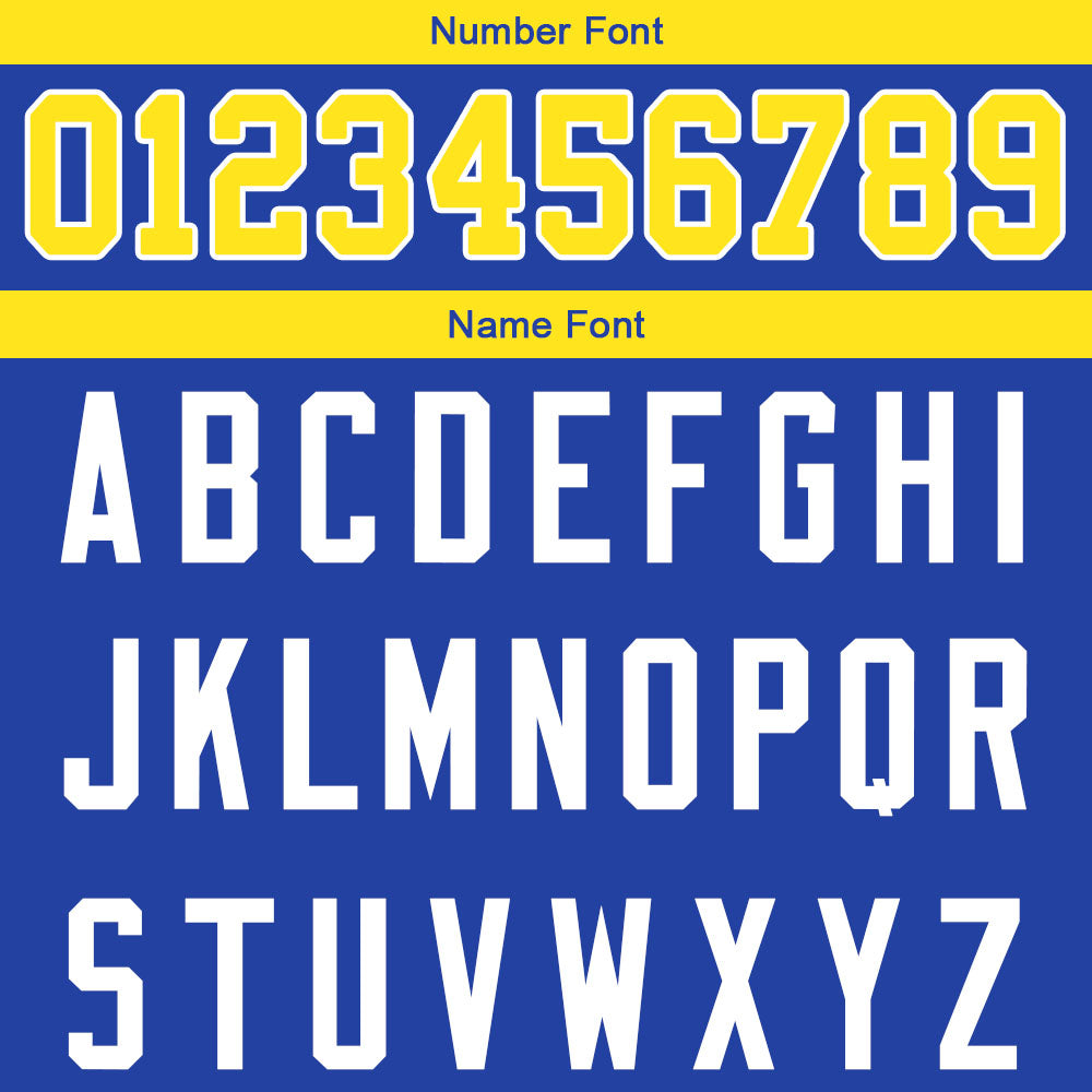 custom authentic gradient fashion football jersey white-blue-yellow