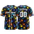 Camiseta de béisbol personalizada para hombres mujeres ni?os y jóvenes con bordados y estampados en azul y amarillo