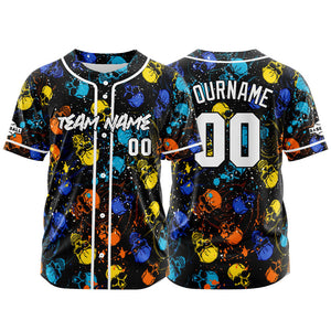 Camiseta de béisbol personalizada para hombres mujeres ni?os y jóvenes con bordados y estampados en azul y amarillo