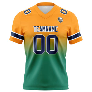 Camisetas de fútbol personalizadas con degradado-nombre-número y logotipo para adultos-niños y equipos