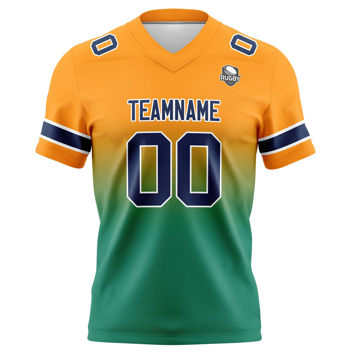 Camisetas de fútbol personalizadas con degradado-nombre-número y logotipo para adultos-niños y equipos