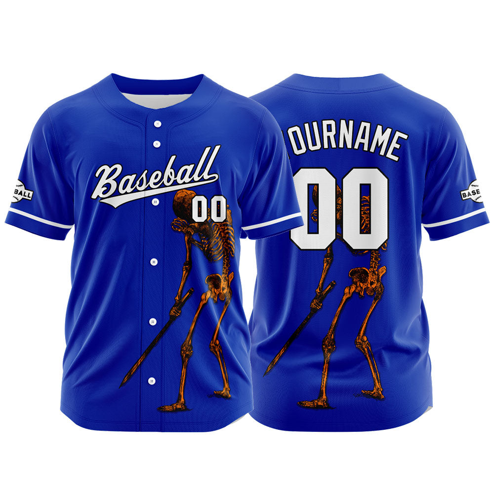 Camiseta de béisbol personalizada para hombres mujeres ni?os y jóvenes con bordados y estampados en color azul