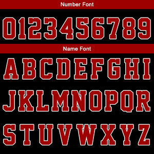 Custom Red Black Basketball Jersey Uniform Suit Printed Your Logo Name Number
