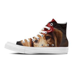 Whiskers Wonderland: Adéntrate en la ternura unisex con nuestras adorables zapatillas de lona de corte medio-con divertidos diseños de gatitos para hombres y mujeres