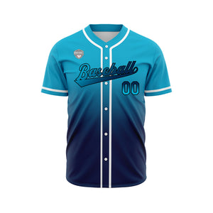 Camisetas de béisbol personalizadas con degradado nombre número y logotipo