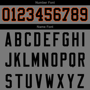 custom authentic drift fashion football jersey gray-orange