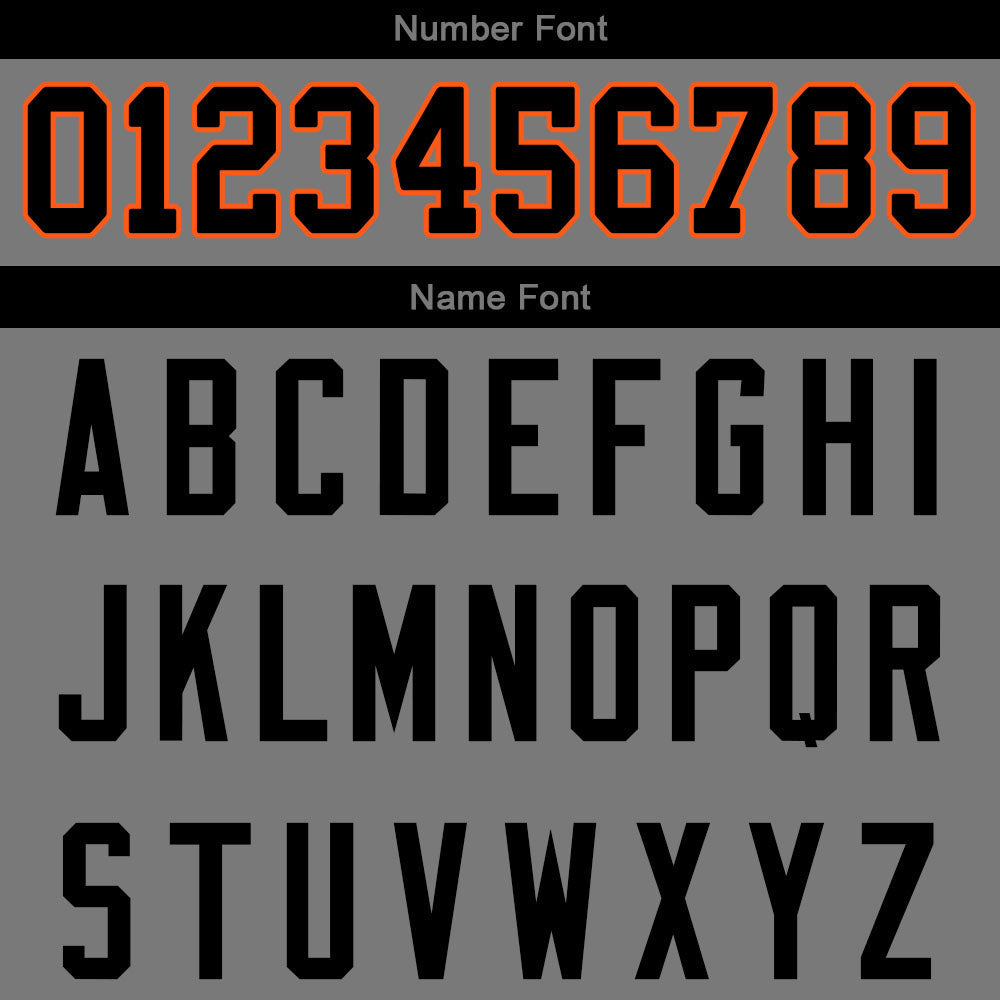 custom authentic drift fashion football jersey gray-orange