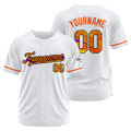 Camiseta de béisbol blanca personalizada con diseño bordado Camisetas de béisbol de hip hop personalizadas