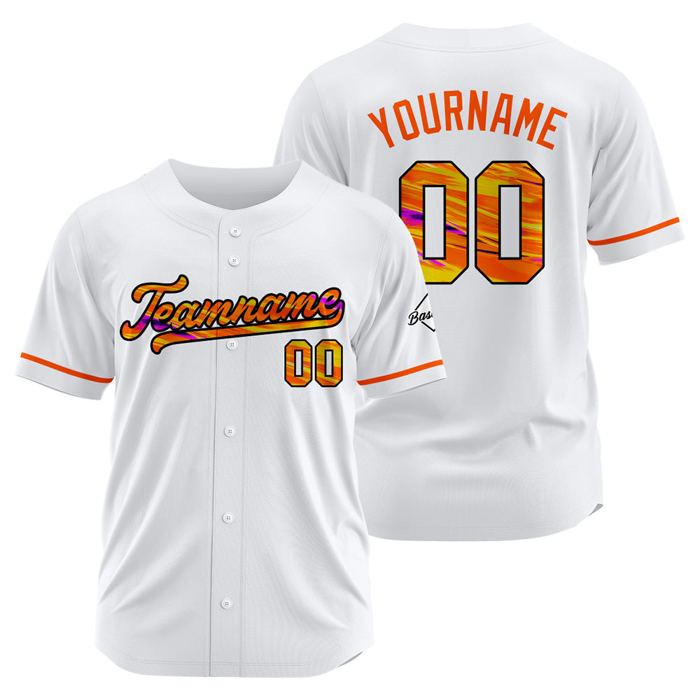 Camiseta de béisbol blanca personalizada con diseño bordado Camisetas de béisbol de hip hop personalizadas
