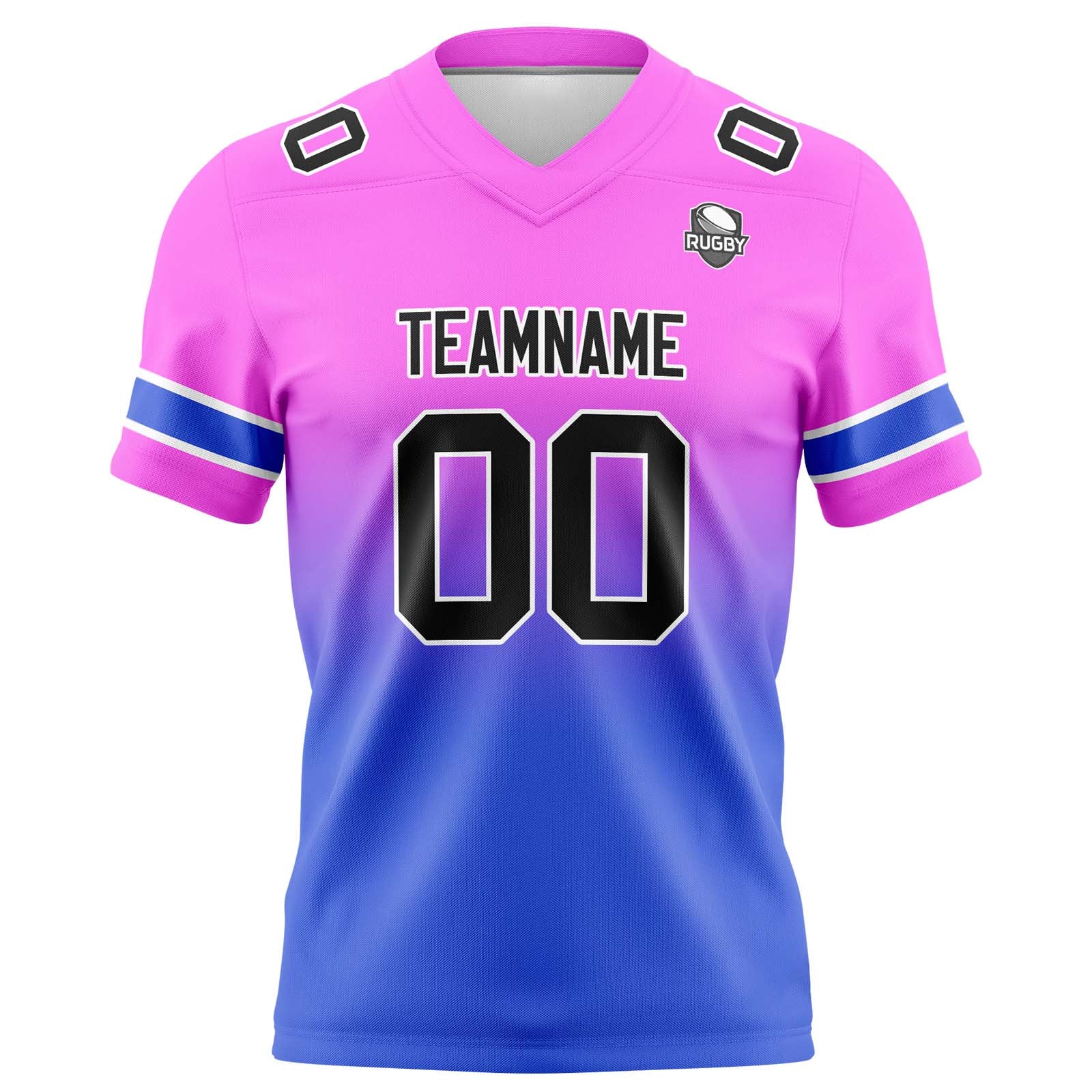 Camisetas de fútbol personalizadas con degradado-nombre-número y logotipo para adultos-niños y equipos