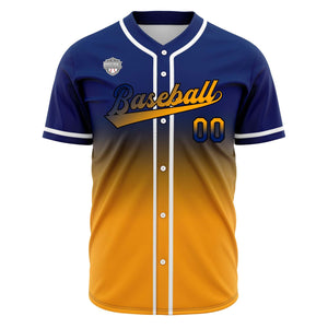 Camisetas de béisbol personalizadas con degradado nombre número y logotipo