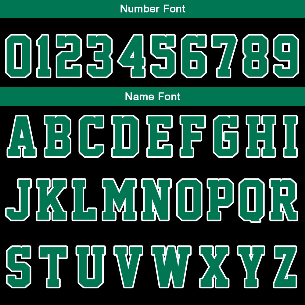 Uniforme de baloncesto personalizado en negro y verde con tu logotipo-nombre y número impresos