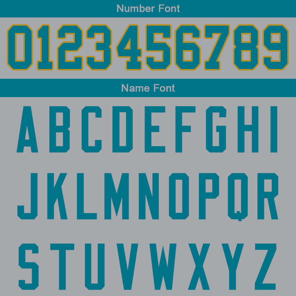 custom authentic drift fashion football jersey gray-teal