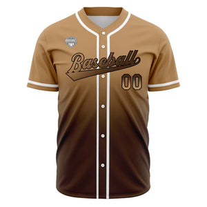 Camisetas de béisbol personalizadas con degradado nombre número y logotipo