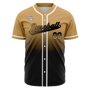 Camisetas de béisbol personalizadas con degradado nombre número y logotipo