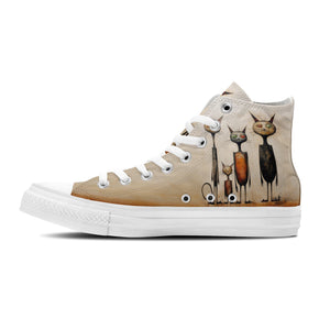 Resalta tu estilo con las zapatillas de lona de media caña para hombre y mujer Cat