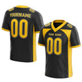 custom authentic football jersey black-yellow-white