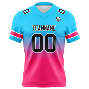 Camisetas de fútbol personalizadas con degradado-nombre-número y logotipo para adultos-niños y equipos