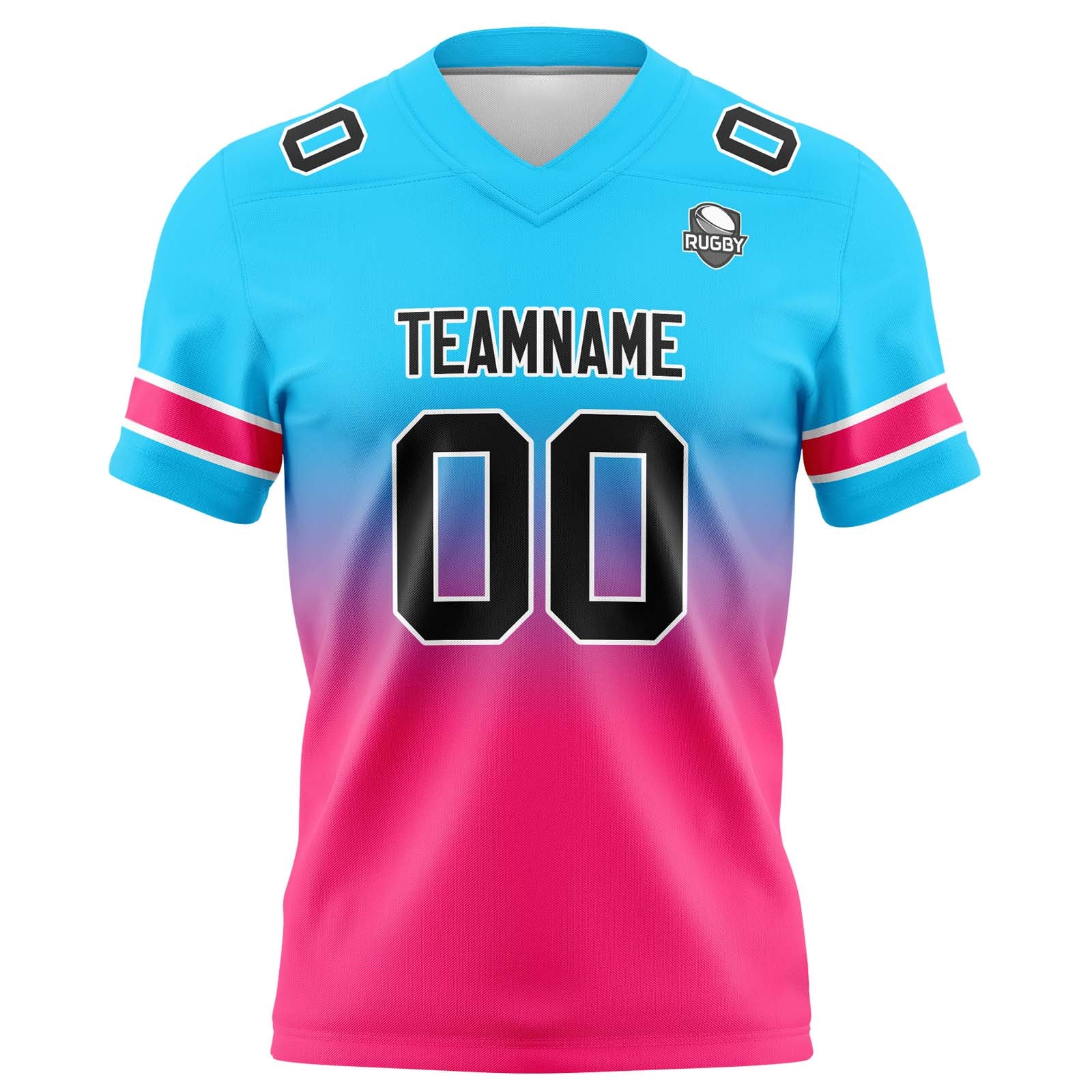 Camisetas de fútbol personalizadas con degradado-nombre-número y logotipo para adultos-niños y equipos