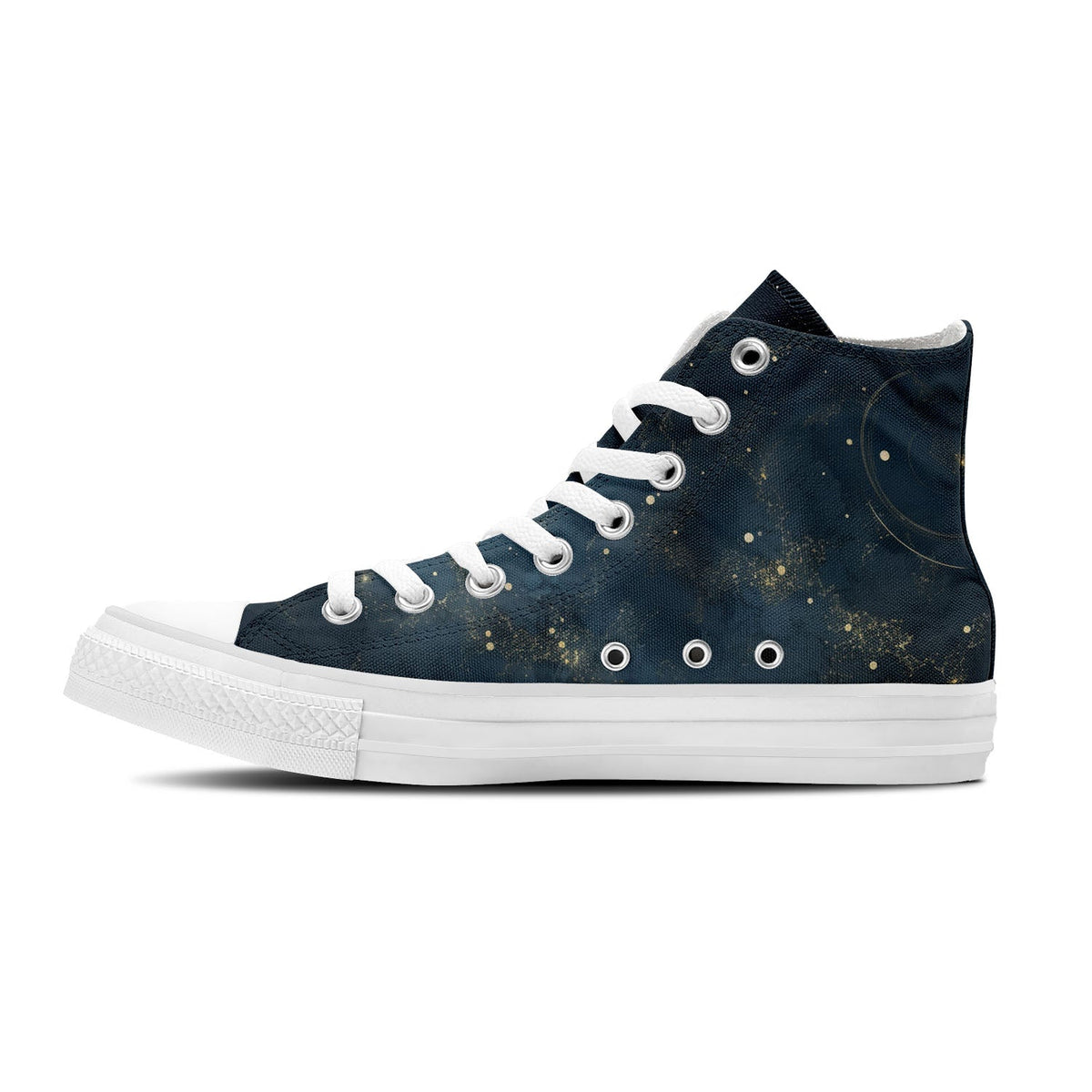 Zapatillas de lona Midnight Sky Mid para hombre y mujer: Adéntrate en la elegancia de la noche