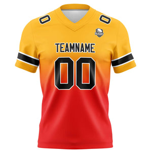 Camisetas de fútbol personalizadas con degradado-nombre-número y logotipo para adultos-niños y equipos