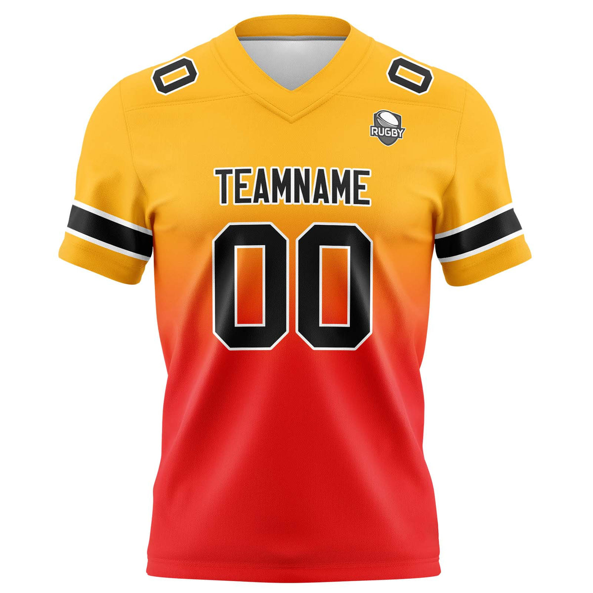 Camisetas de fútbol personalizadas con degradado-nombre-número y logotipo para adultos-niños y equipos