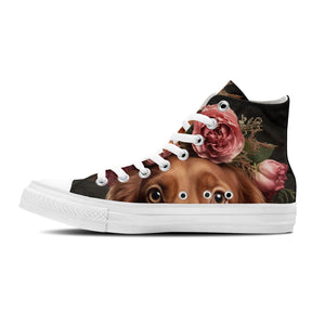 Whiskers Wonderland: Adéntrate en la ternura unisex con nuestras adorables zapatillas de lona de corte medio-con divertidos diseños de gatitos para hombres y mujeres