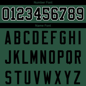 custom authentic gradient fashion football jersey black-green