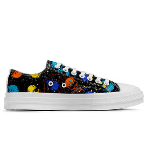 Resalta tu estilo con las zapatillas bajas de lona Skeleton para hombre y mujer