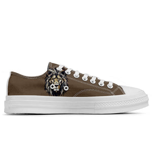 Resalta tu estilo con las zapatillas bajas de lona Lion para hombre y mujer
