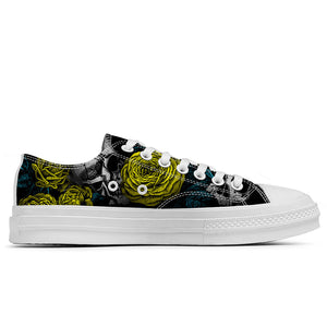 Resalta tu estilo con las zapatillas bajas de lona Skeleton para hombre y mujer