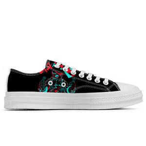 Realza tu estilo con las zapatillas bajas de lona Shark para hombre y mujer