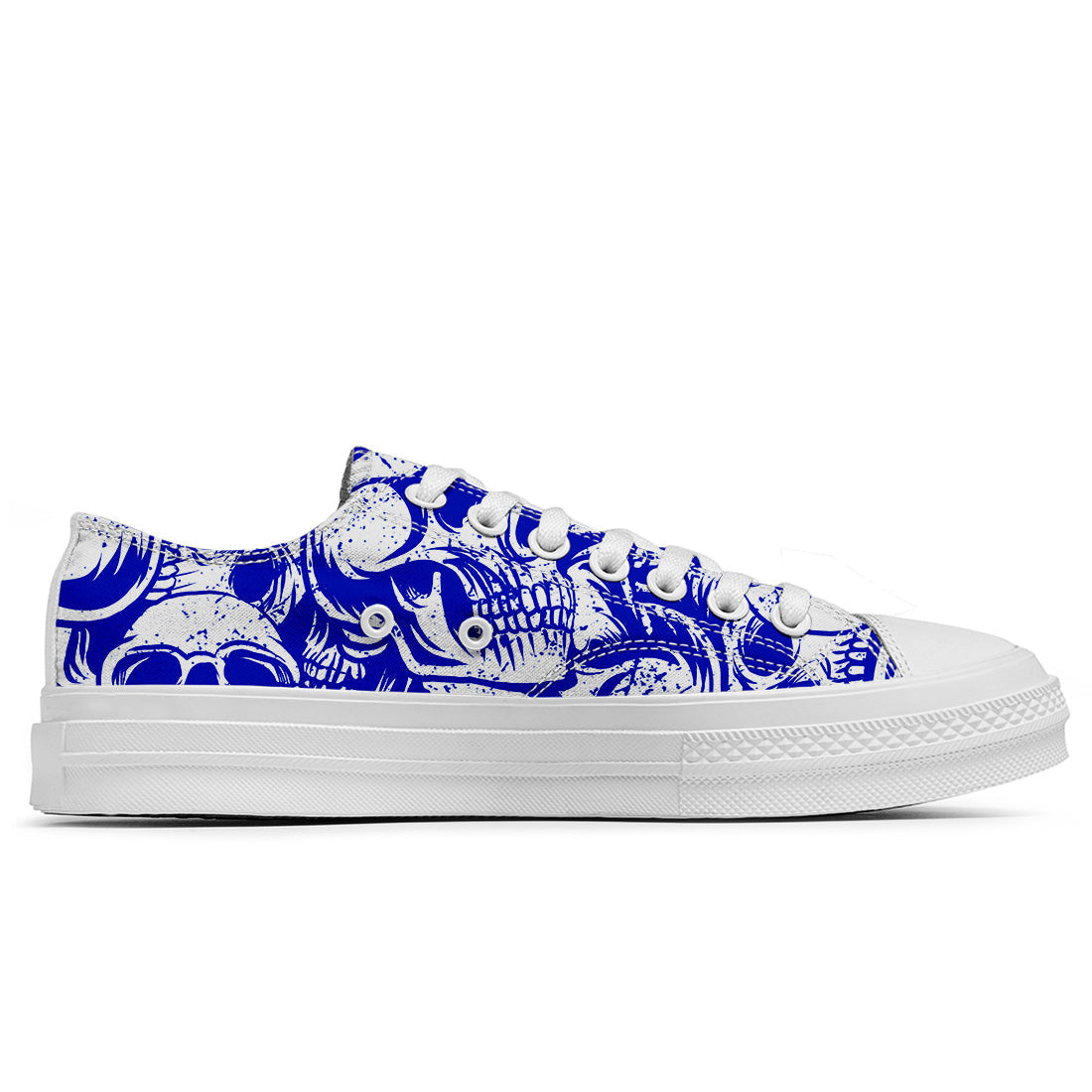 Resalta tu estilo con las zapatillas bajas de lona Skeleton para hombre y mujer