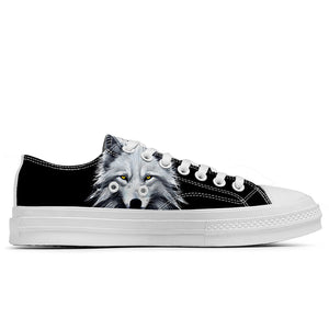 Realza tu estilo con las zapatillas bajas de lona Wolf para hombre y mujer