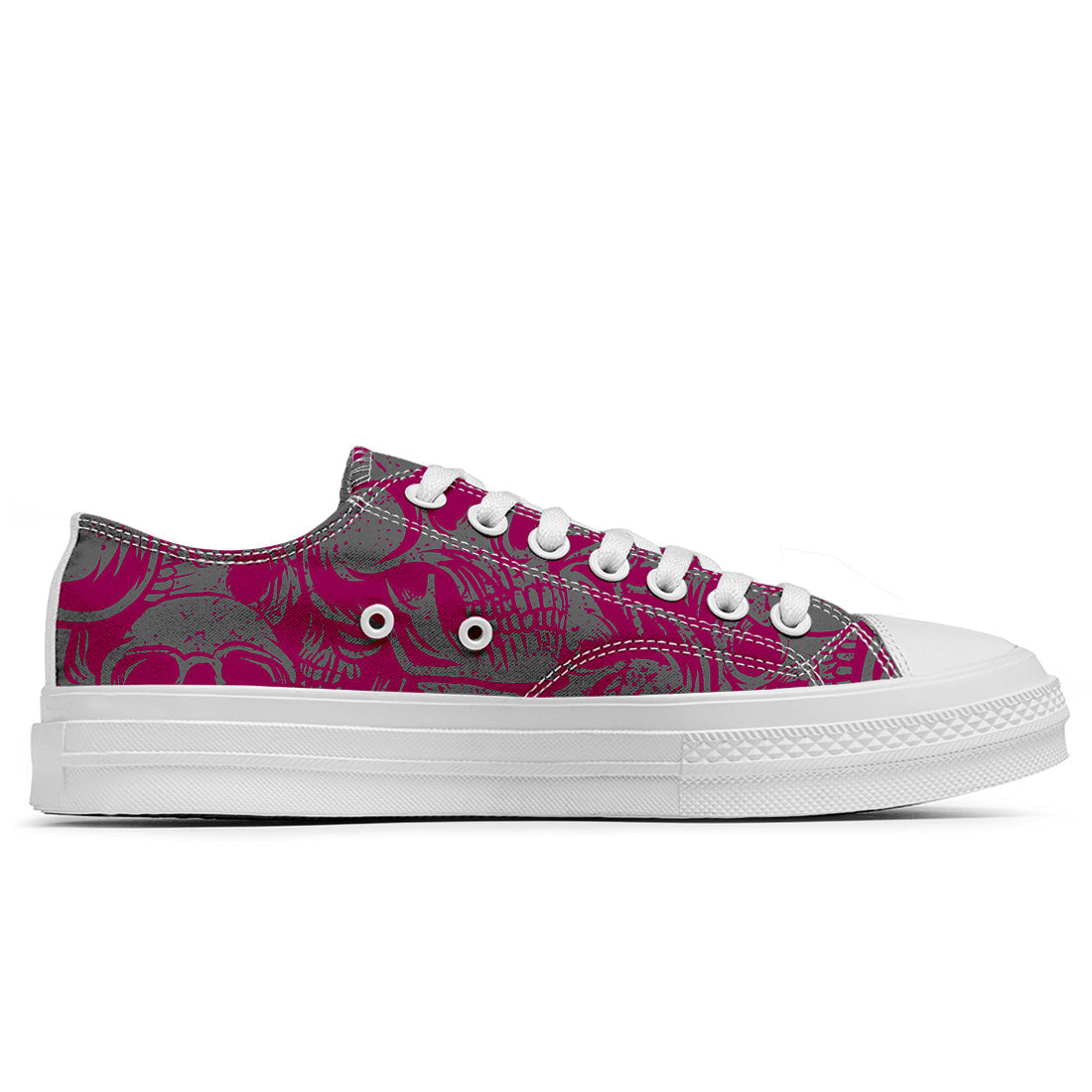 Resalta tu estilo con las zapatillas bajas de lona Skeleton para hombre y mujer