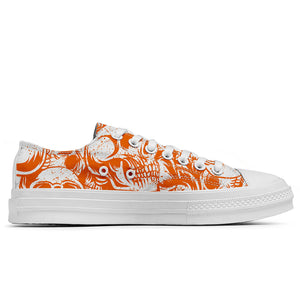 Resalta tu estilo con las zapatillas bajas de lona Skeleton para hombre y mujer