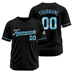 Camisetas de béisbol negras personalizadas con diseño bordado y estilo hip hop