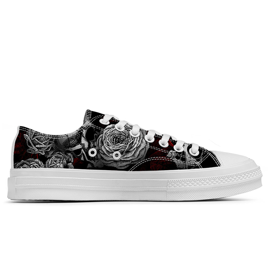 Resalta tu estilo con las zapatillas bajas de lona Skeleton para hombre y mujer