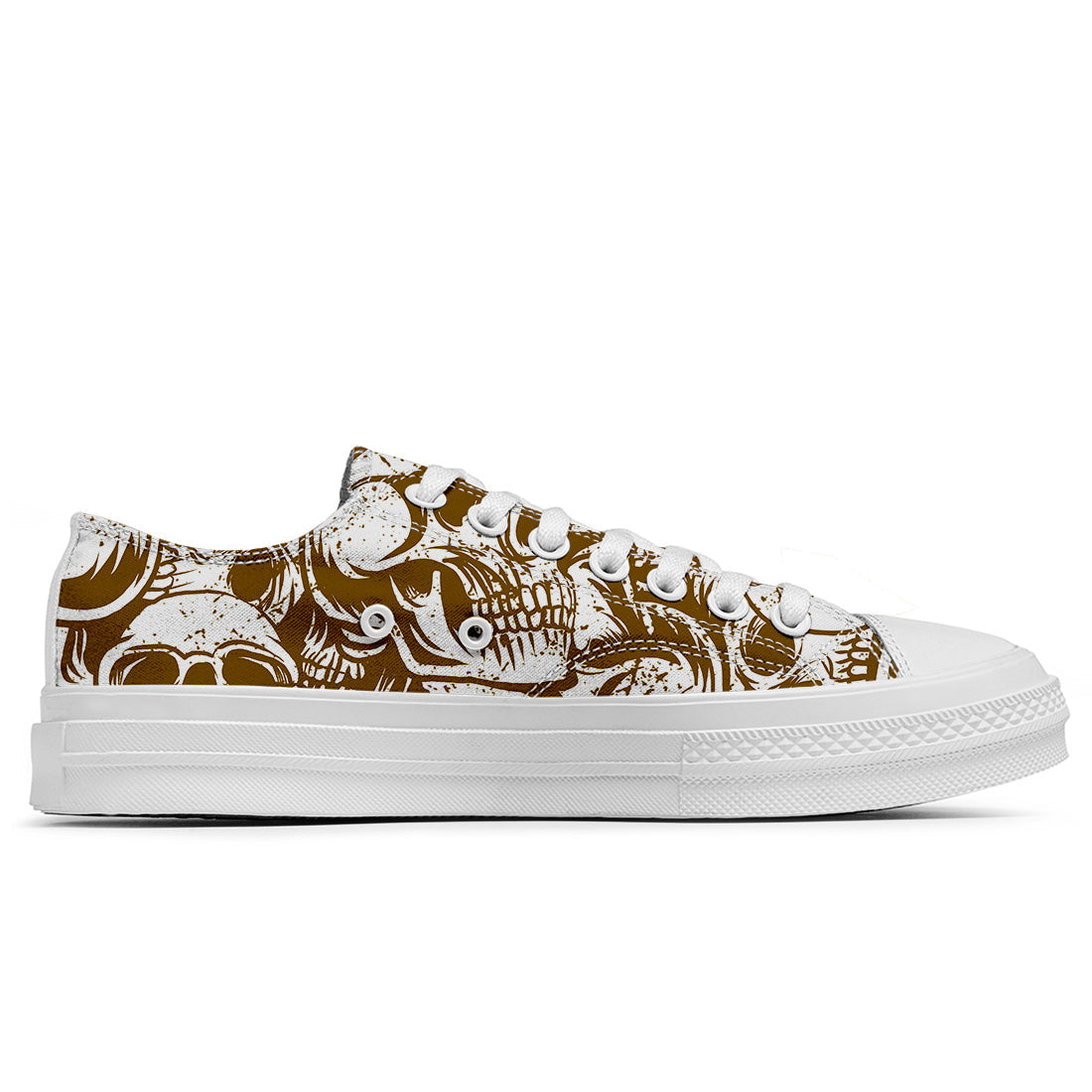 Resalta tu estilo con las zapatillas bajas de lona Skeleton para hombre y mujer