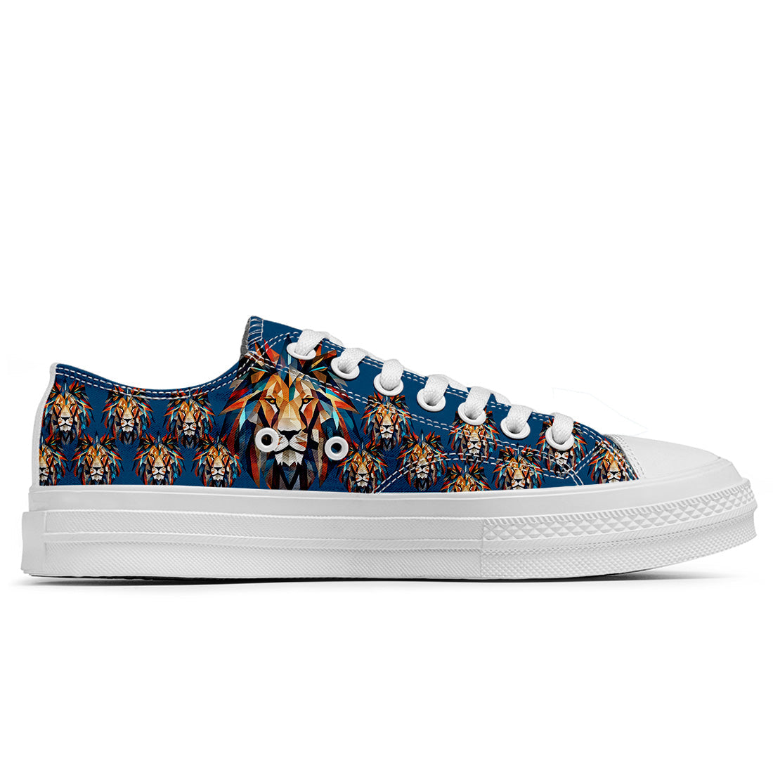 Resalta tu estilo con las zapatillas bajas de lona Lion para hombre y mujer