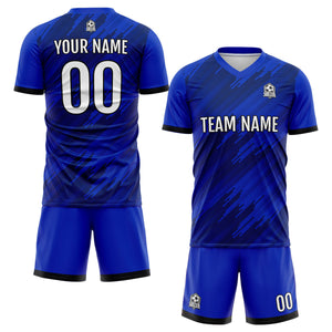 Conjunto personalizado de camiseta y jersey de uniforme real para niños y adultos
