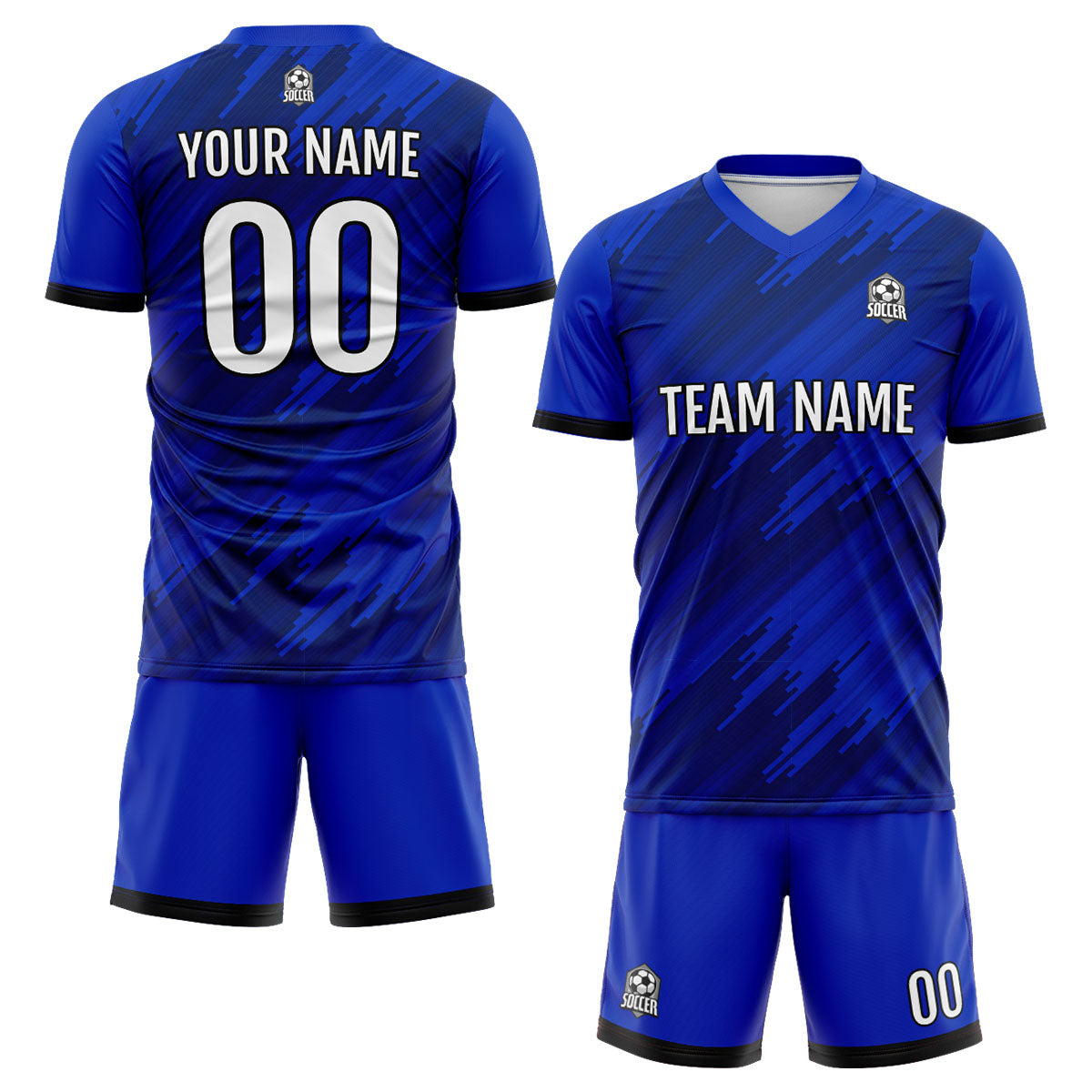Conjunto personalizado de camiseta y jersey de uniforme real para niños y adultos