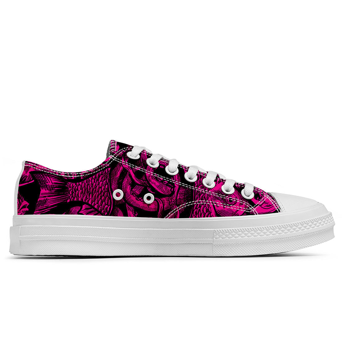 Resalta tu estilo con las zapatillas bajas de lona Fish para hombre y mujer