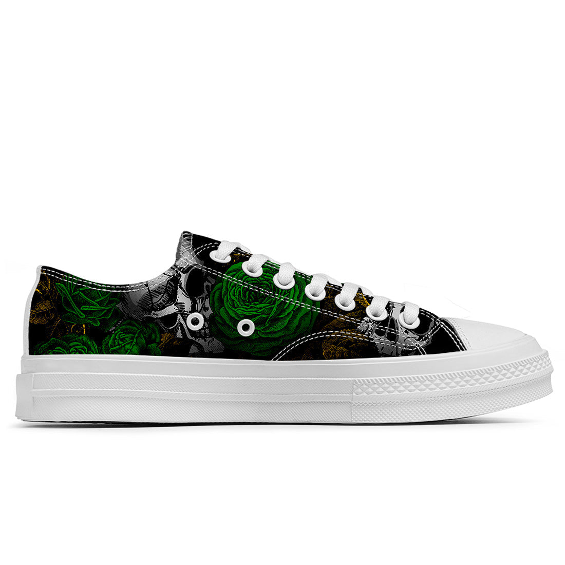 Resalta tu estilo con las zapatillas bajas de lona Skeleton para hombre y mujer