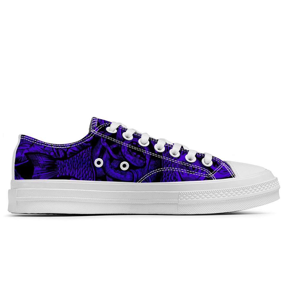 Resalta tu estilo con las zapatillas bajas de lona Fish para hombre y mujer