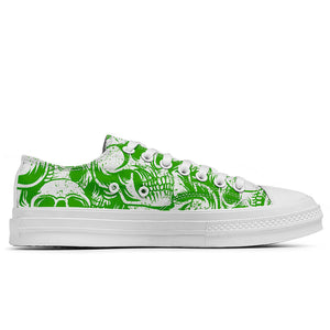 Resalta tu estilo con las zapatillas bajas de lona Skeleton para hombre y mujer
